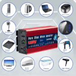 Pure Sine Wave Inverter 12V 220V 24V 110V 1000W 2000W 3000W 4000W 5000W DC to AC Portable Power Converter Car Solar Inverter - Image 7